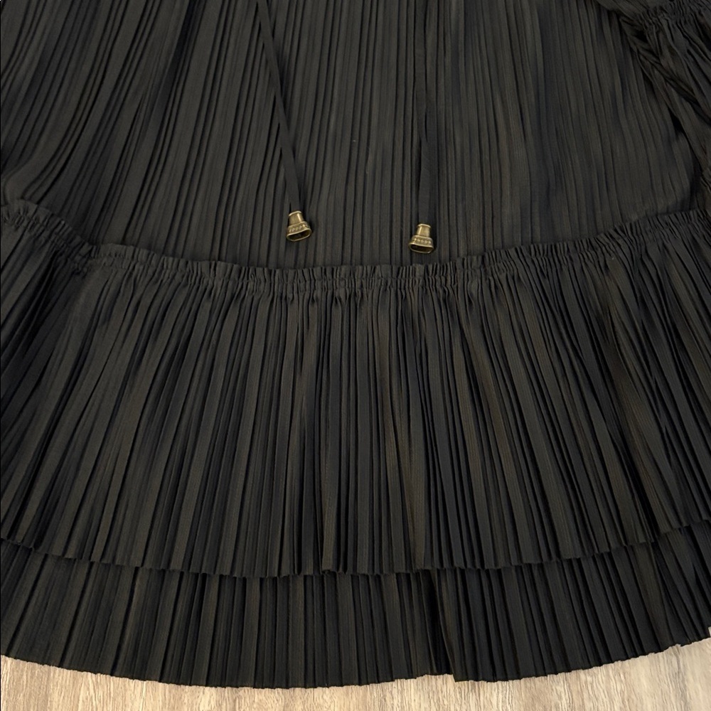 New Free People Can't Help It Long Sleeve Mini Dress Small Black OB998026 - Picture 7 of 12